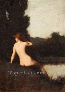 a bather nude Jean Jacques Henner Oil Paintings